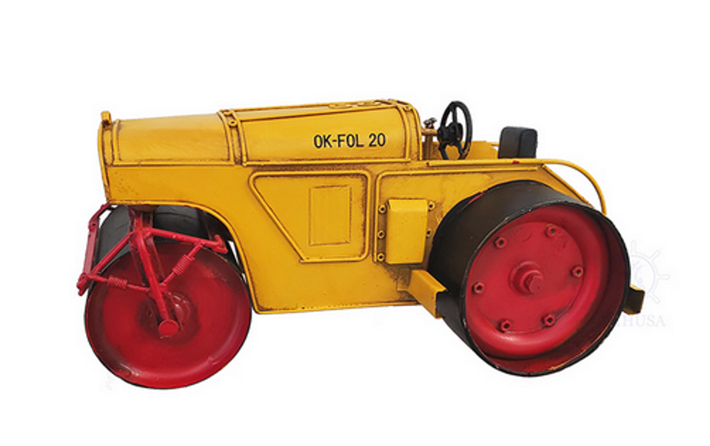 Handmade Tin Scale Model Steam Roller