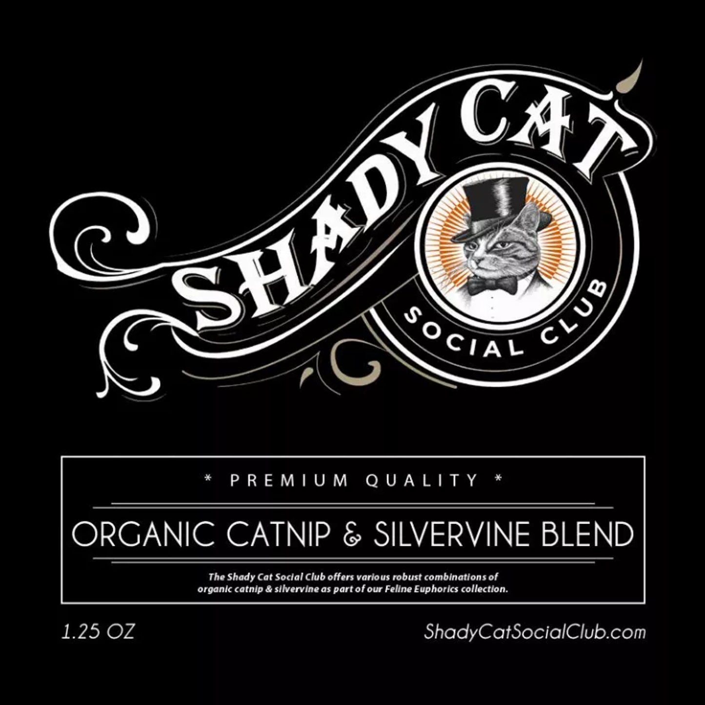 Shady Cat Premium Organic Catnip & Silvervine Blend