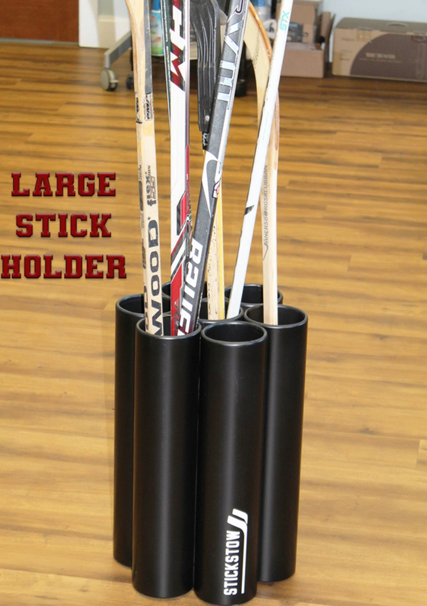 Stickstow Large Hockey Stick Holder Rack Organizer
