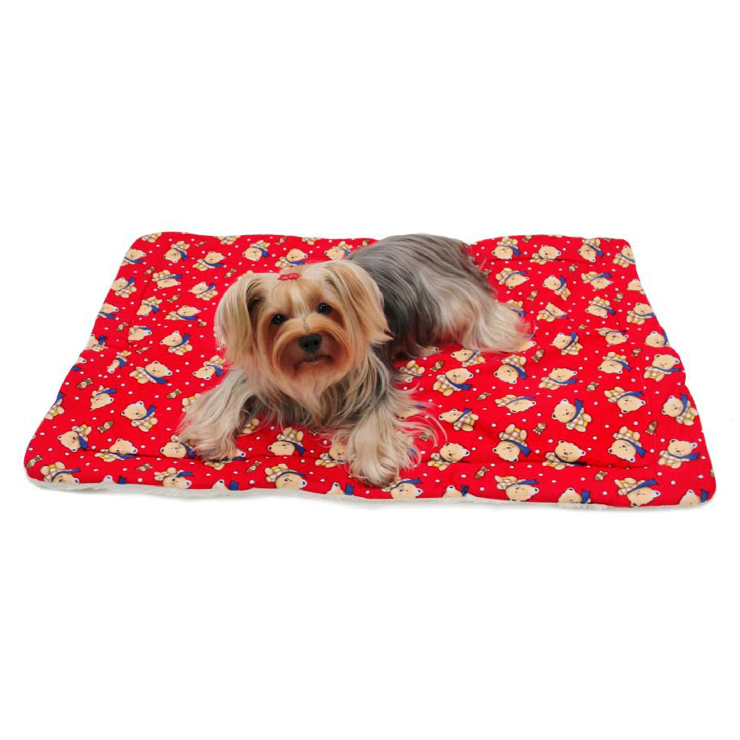 Winter Bear Flannel Plush Pet Blanket