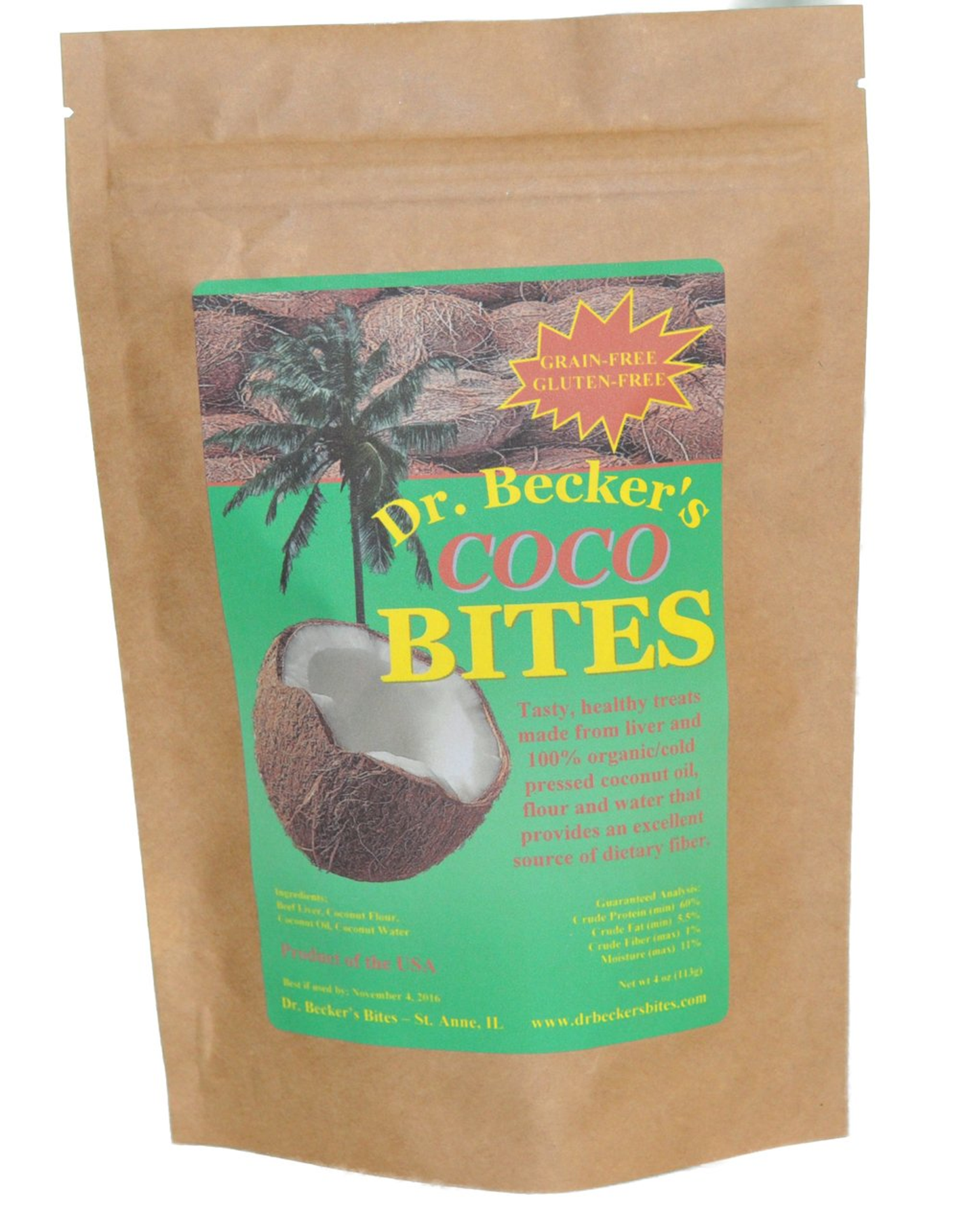 Dr. Becker's Coco Bites Coconut & Beef Liver Pet Treats