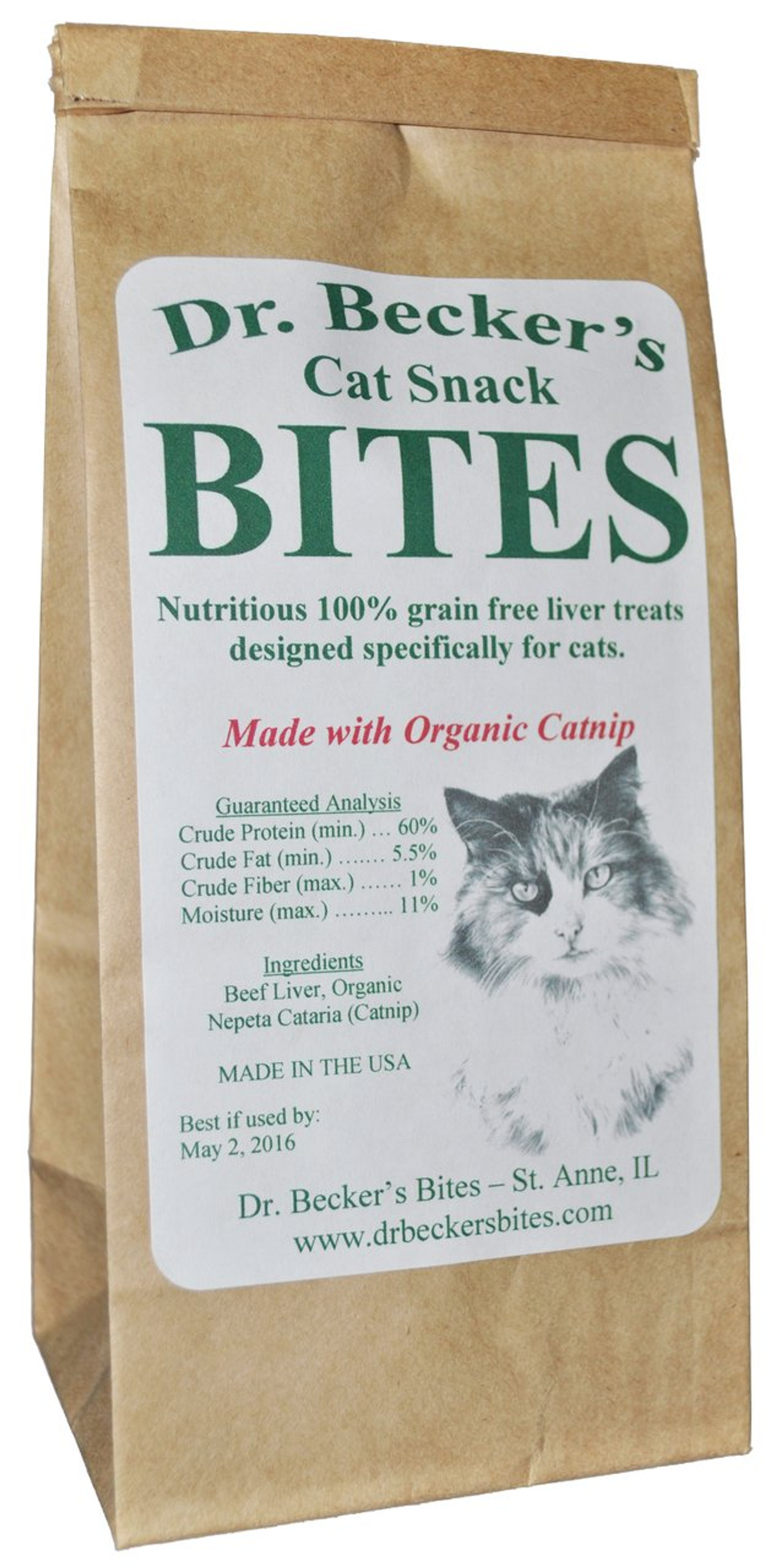 Dr. Becker's Cat Snack Beef Liver & Catnip Treats