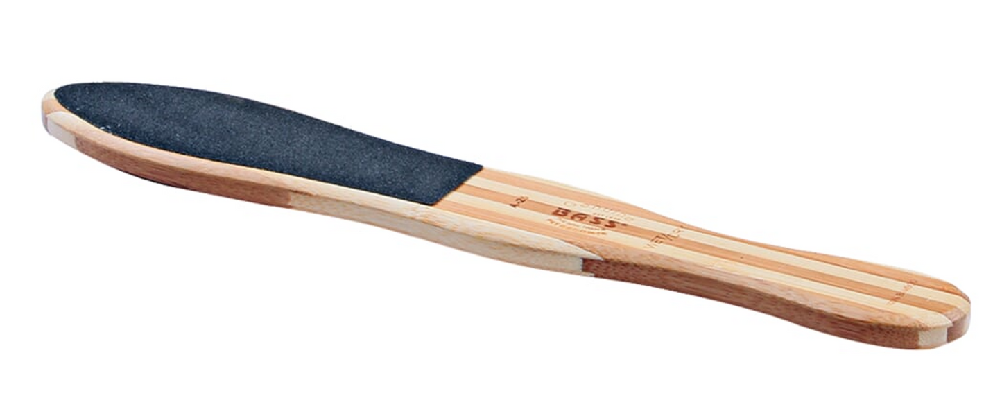 Bass Pad Buffer Pet Grooming Tool with Bamboo Handle