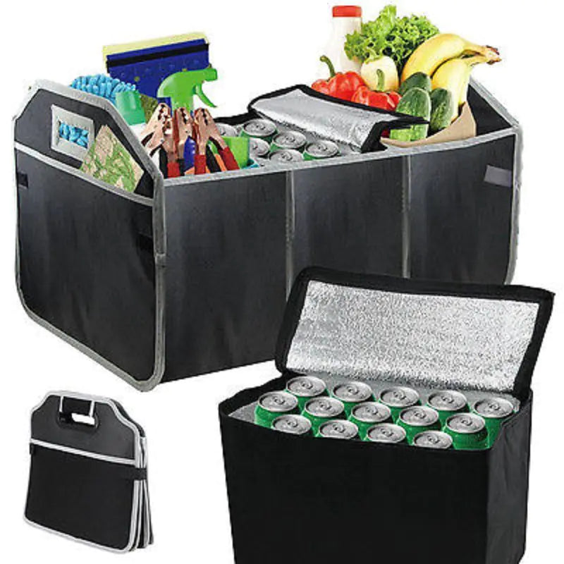 Foldable Car Storage Bin — 18L Non-Woven Organizer & Trash Box - Image 5