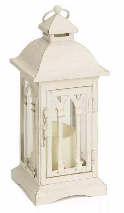 Lantern with 3 x 3 in LED Candle, Set of 2 (12.25 in)