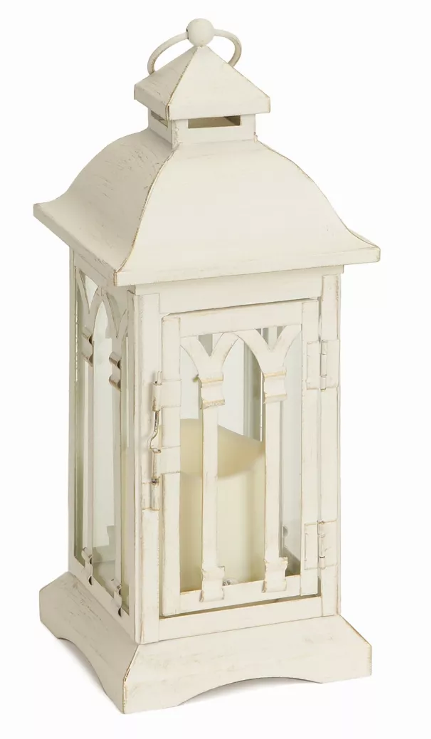 Lantern with 3 x 3 in LED Candle, Set of 2 (12.25 in)