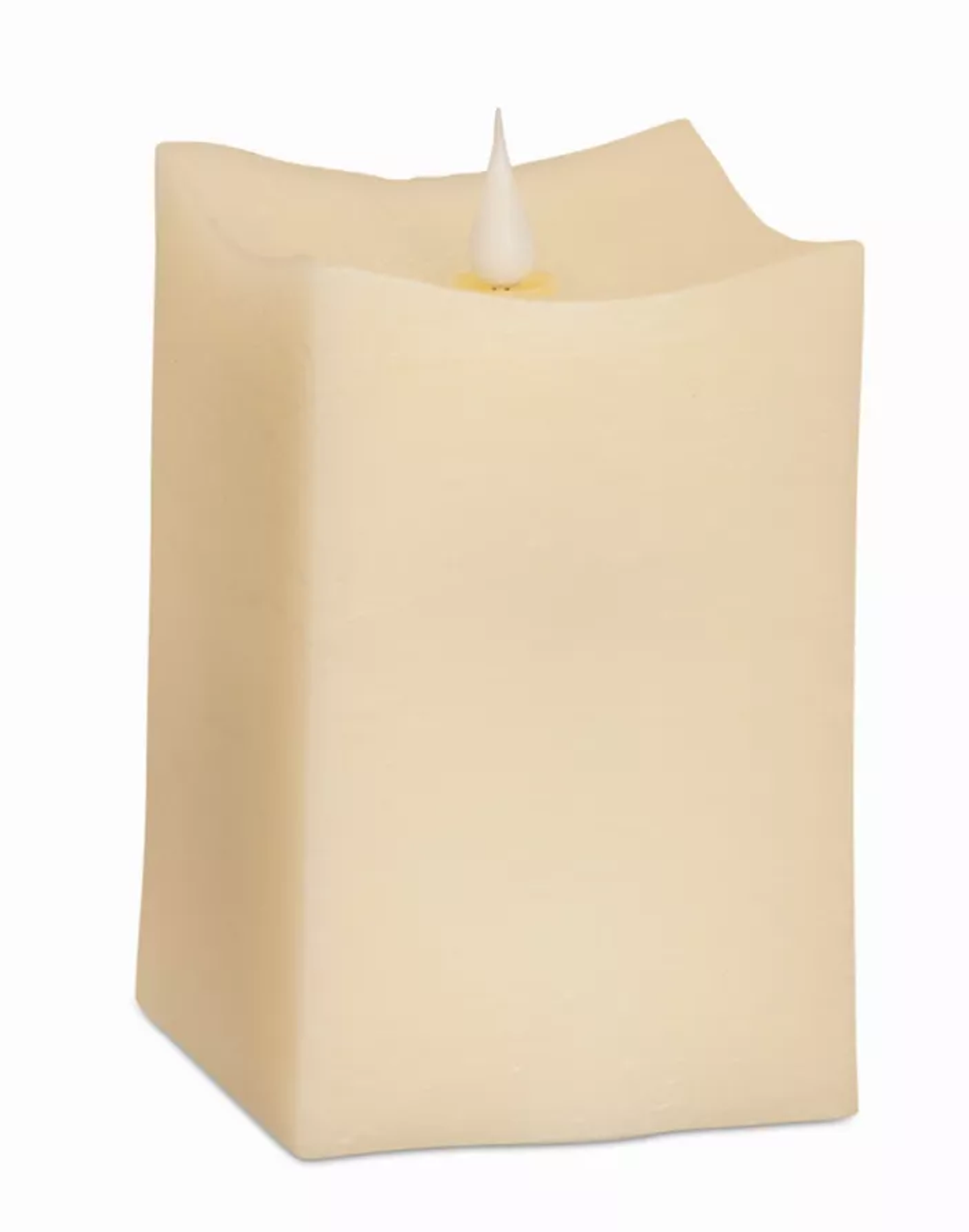 Simplux Squared Candles with Moving Flame, Set of 2