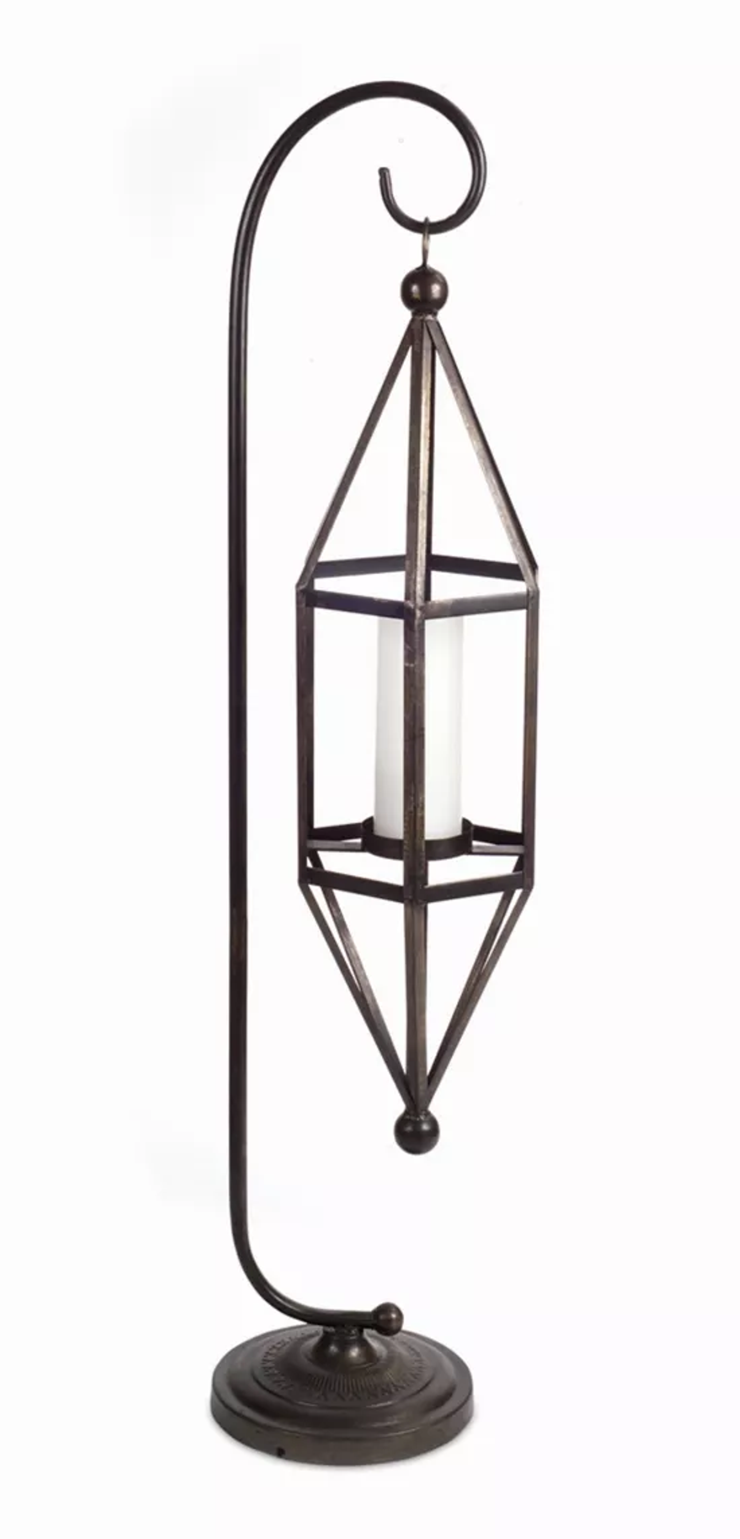 Hanging Lantern with Metal Stand (45.5"H)