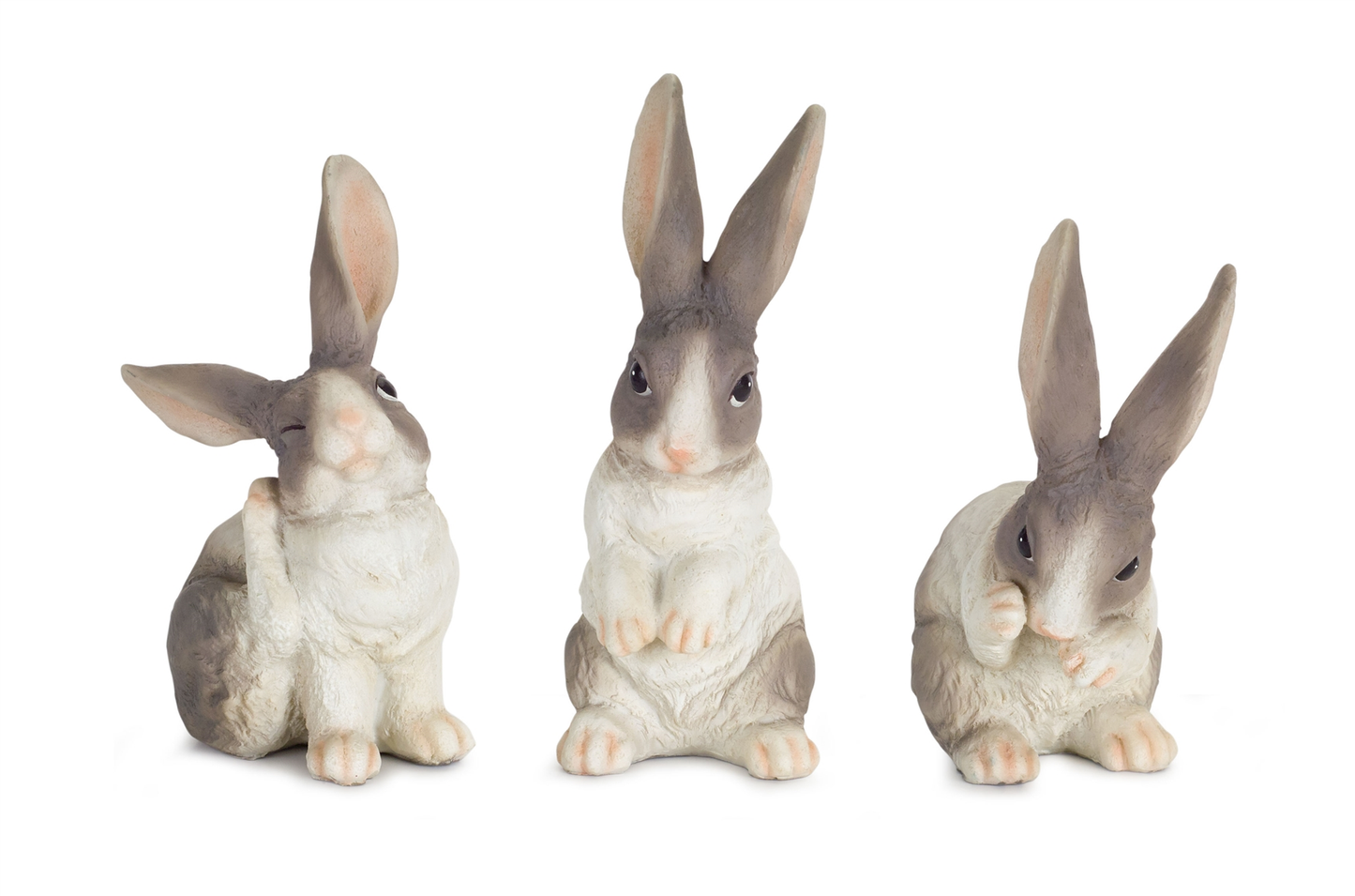 Melrose Resin Rabbit Figurines, Set of 6