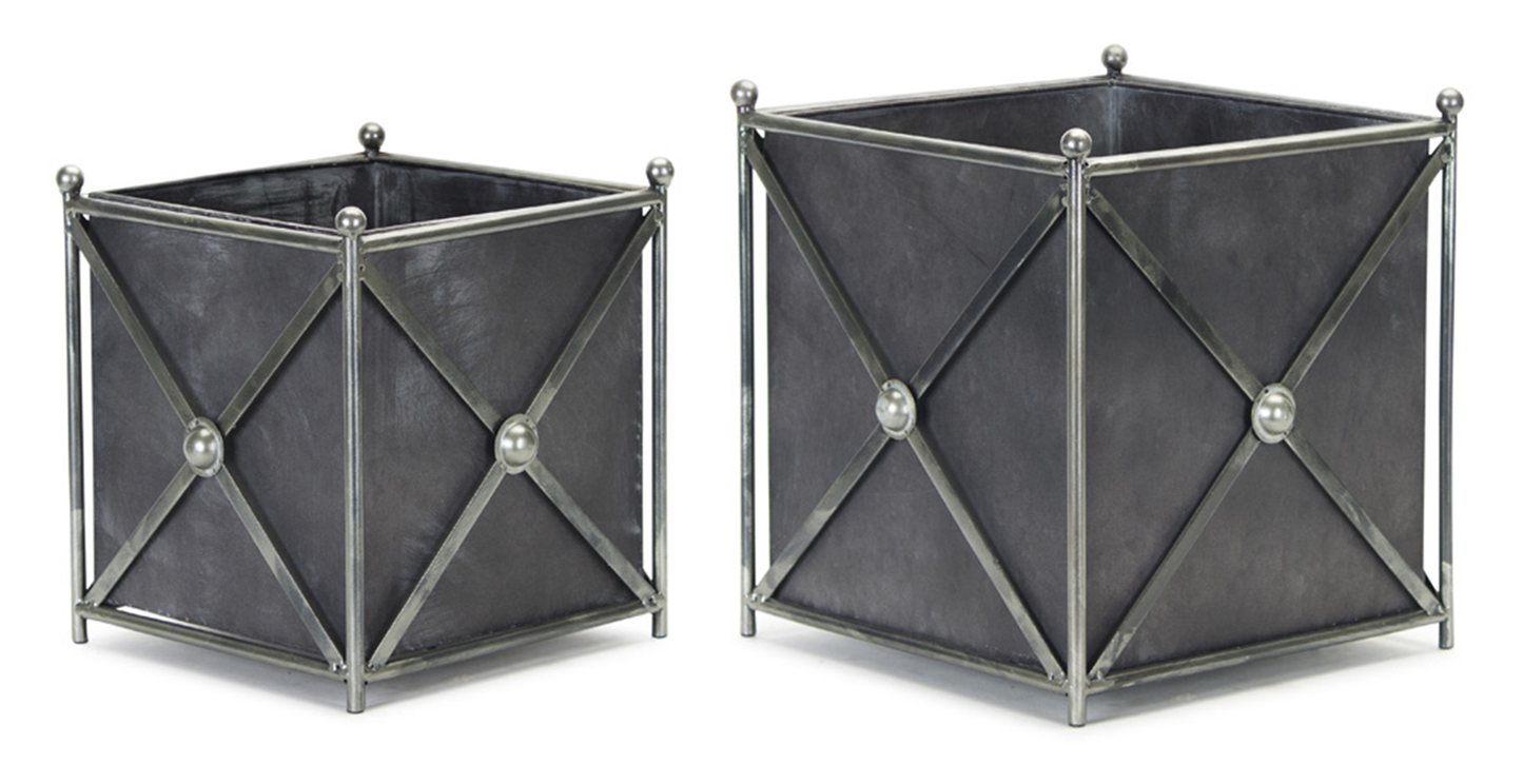 Metal Planters Set of 2