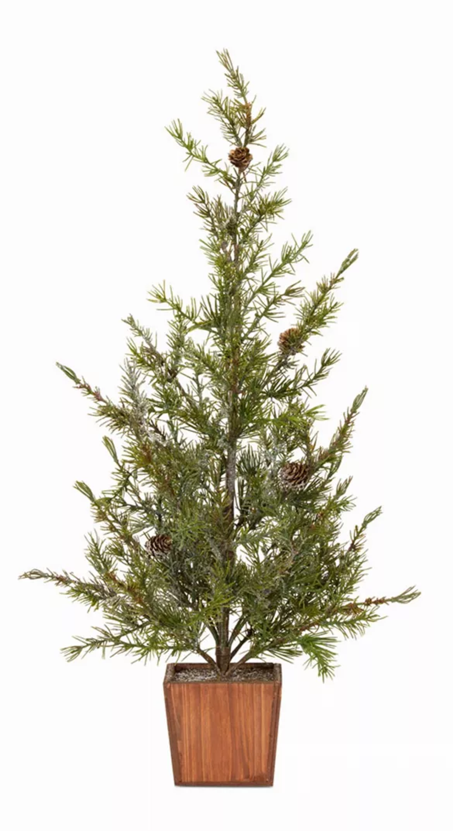 Potted Icy Pine Trees, Set of 2 (28in)