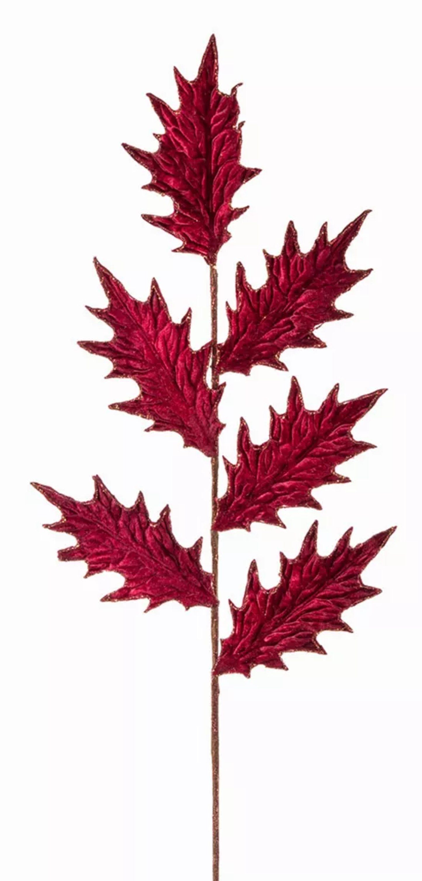 Artificial Holly Stems, Set of 12 (30.5in)