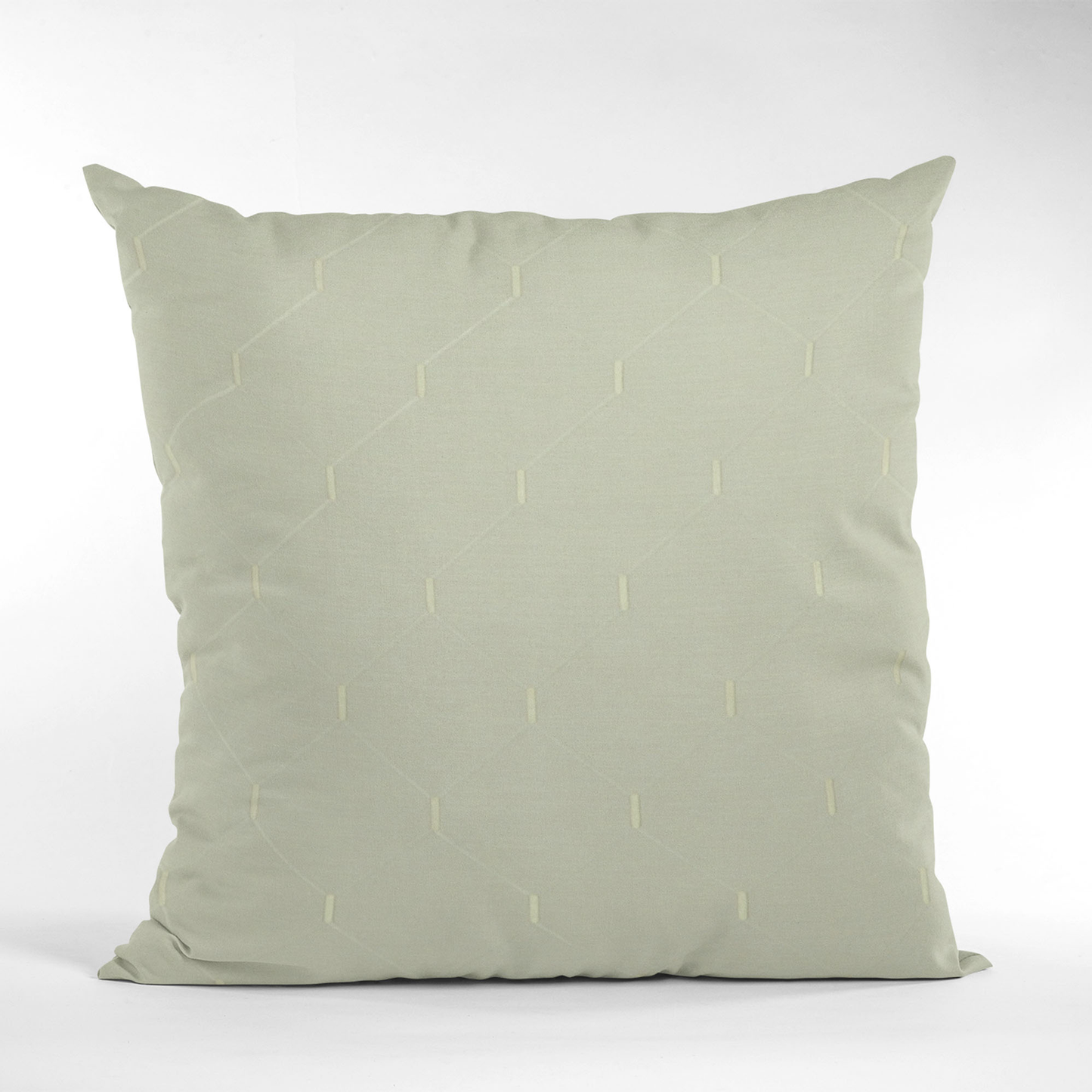 Plutus White Kona Embroidered Luxury Throw Pillow