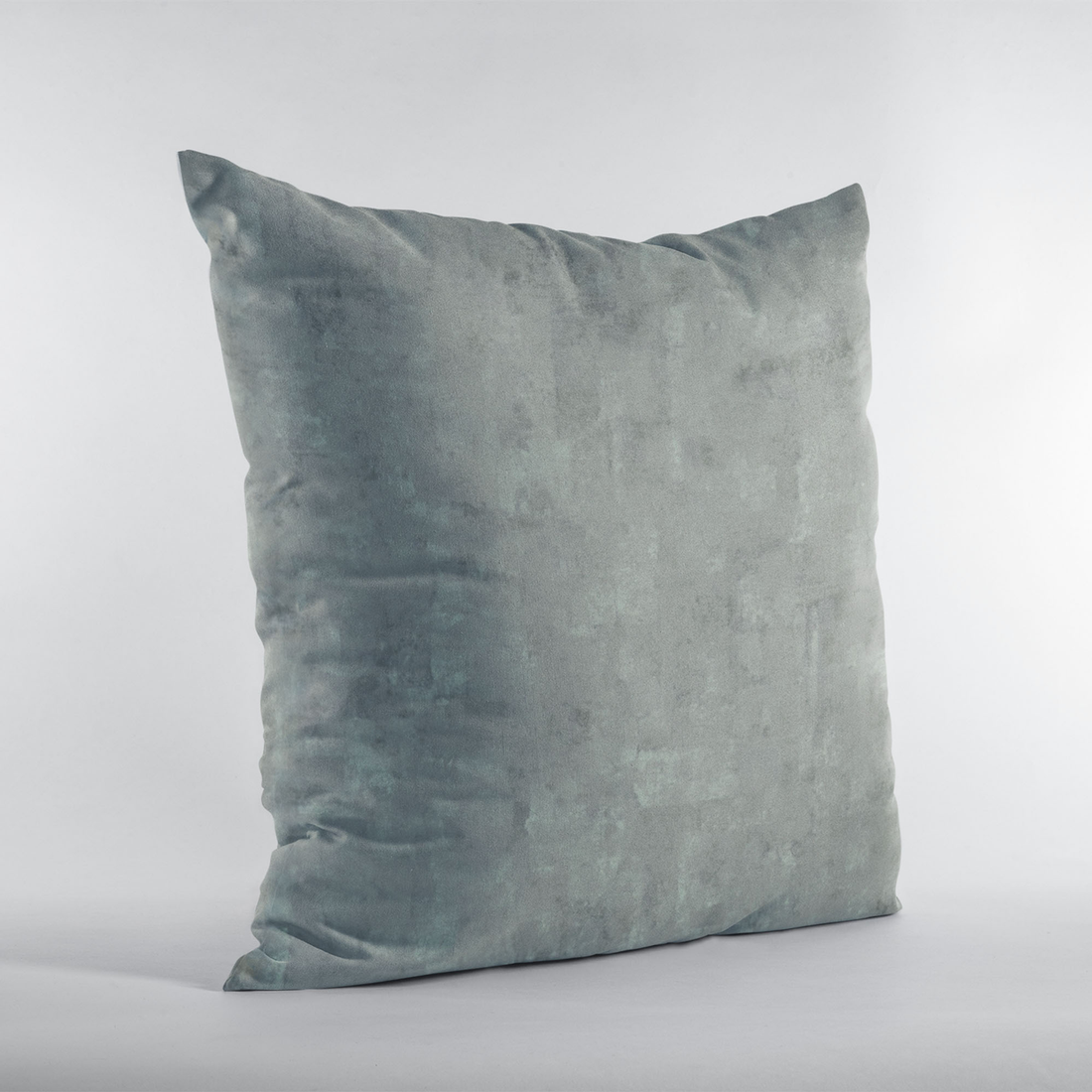 Plutus Gunmetal Hidden Island Foil-Print Velvet Luxury Throw Pillow
