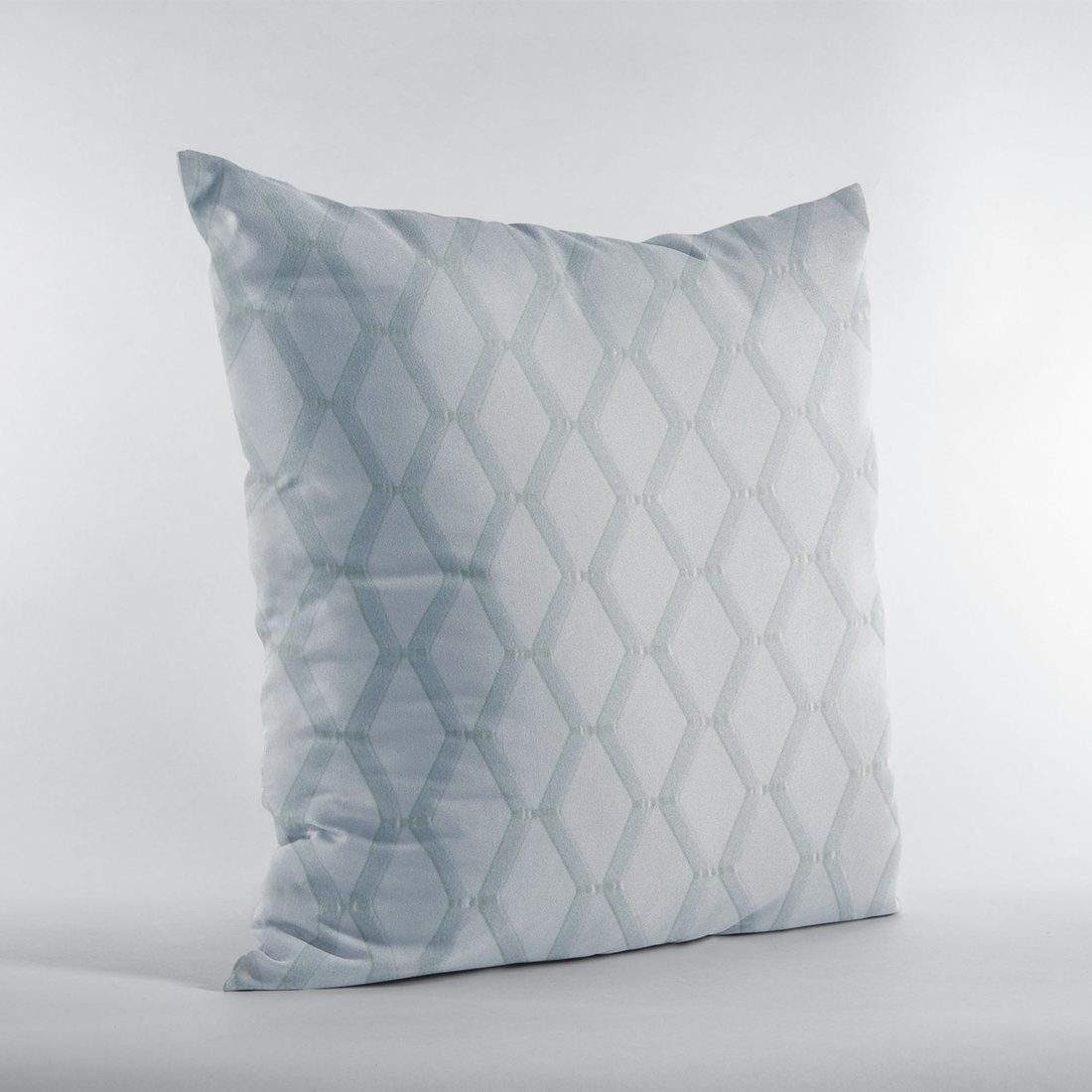 Plutus Silver Diamond Shiny Embroidery Luxury Throw Pillow