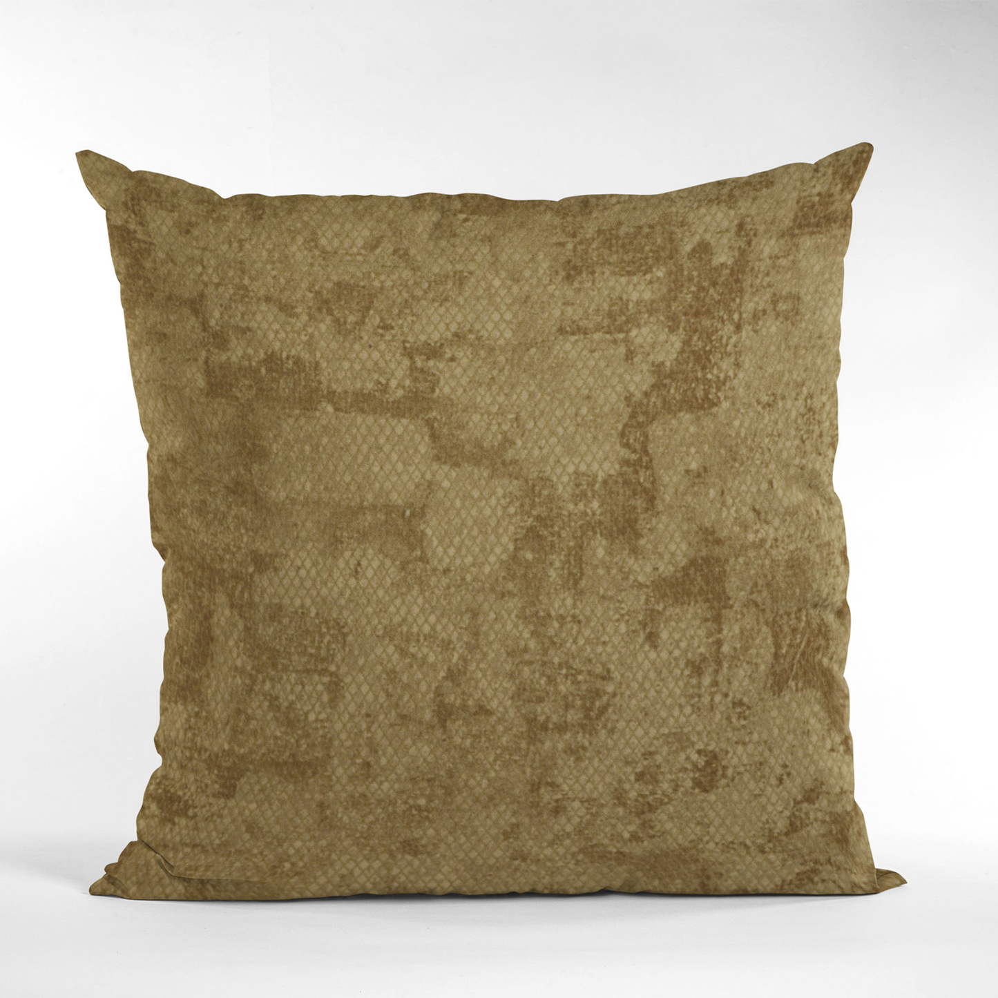 Plutus Burnished Bronze Hidden Map Diamond Luxury Throw Pillow