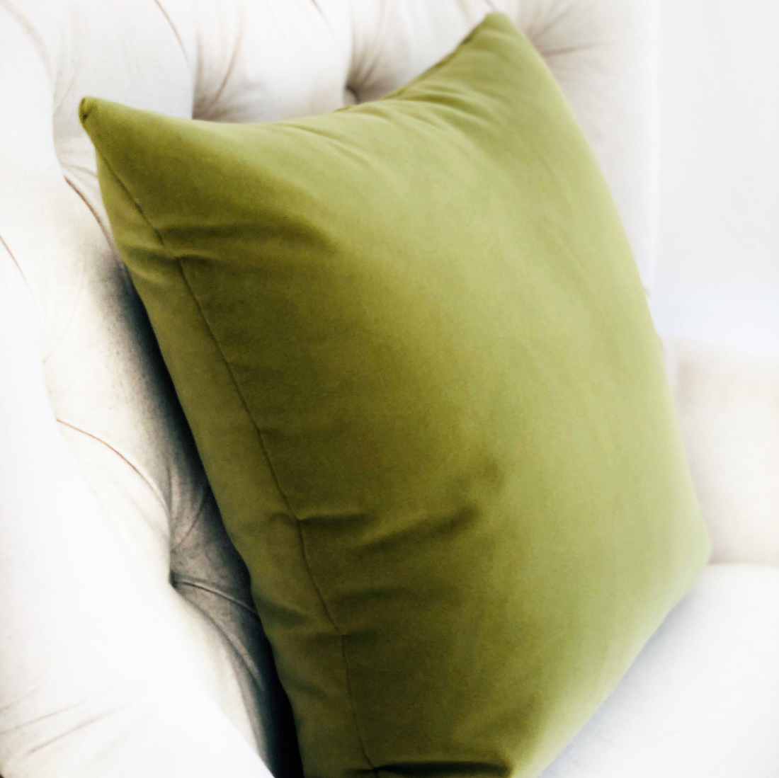 Plutus Pistachio Love Green Handmade Luxury Pillow