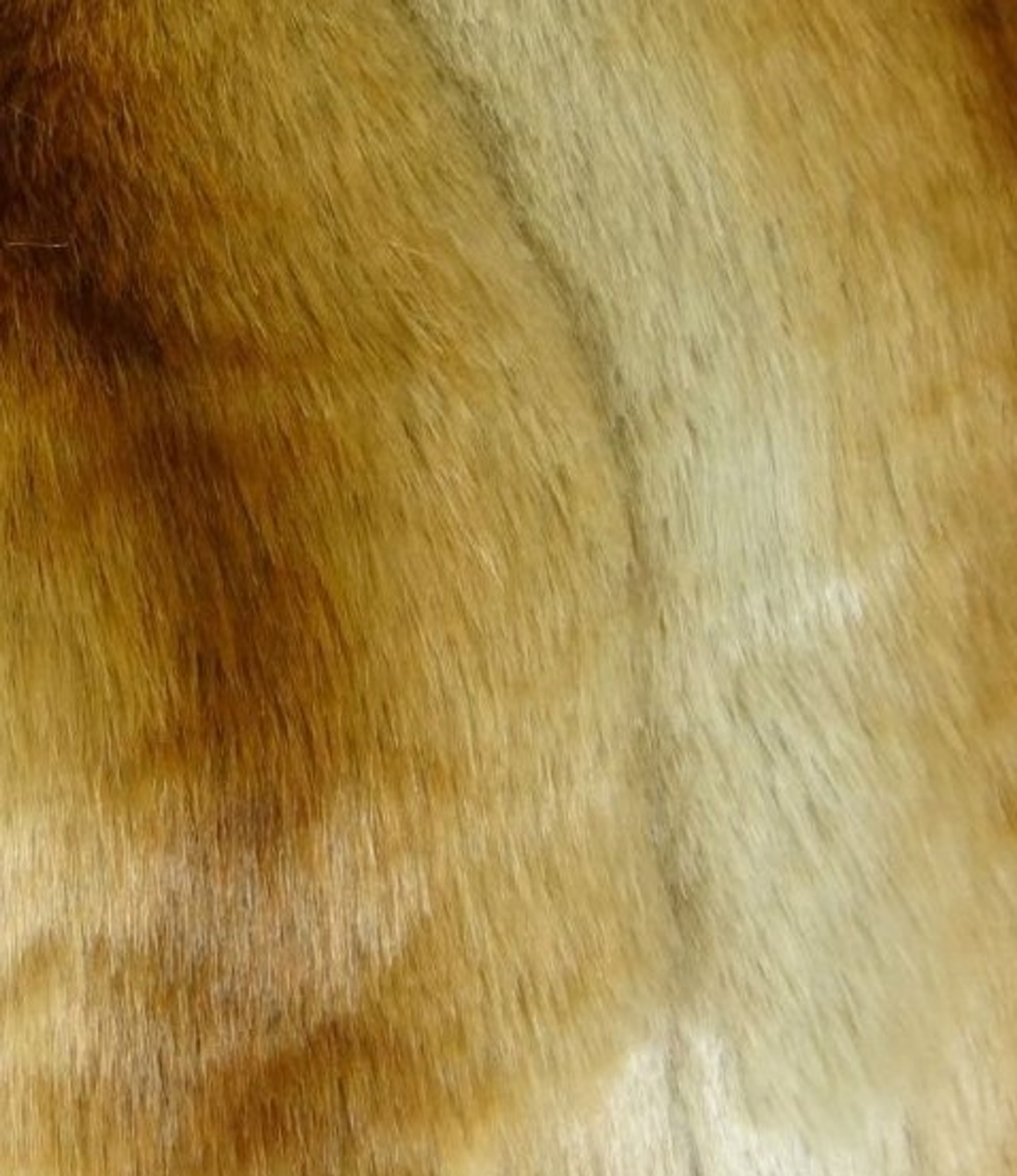 Plutus Chinchilla Gold Beige Faux Fur Throw Pillow