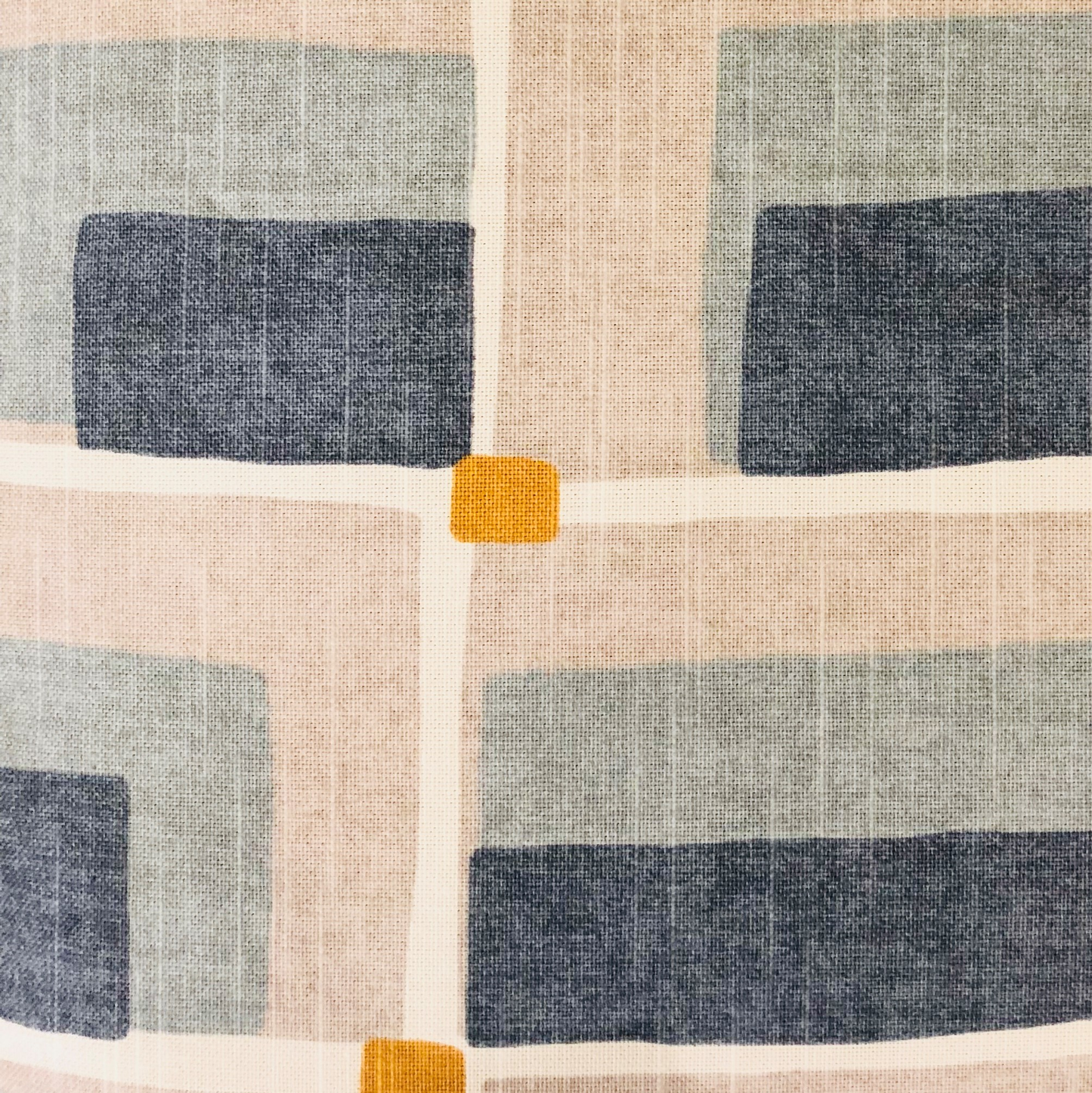 Plutus Bay Window Blue and Beige Luxury Throw Pillow