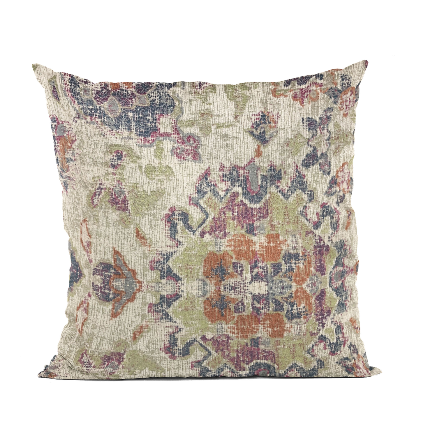 Plutus Multi-Color Mayan Damask Luxury Throw Pillow