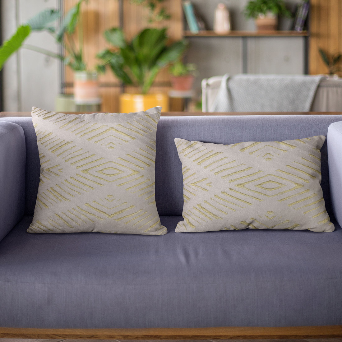 Plutus Yellow Hypno Abstract Luxury Throw Pillow