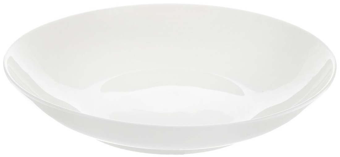 Wilmax Fine Porcelain Round Deep Plate, 10 in / 25.5 cm, White