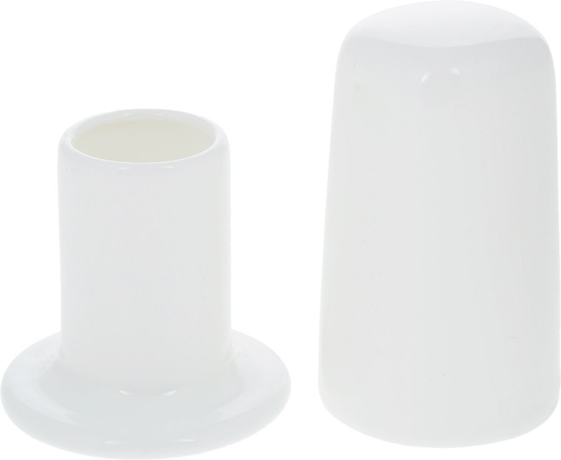 Wilmax Fine Porcelain Toothpick Holder, White, Set of 4