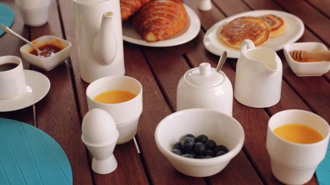 Wilmax Fine Porcelain Mustard Pot with Spoon, 4 oz, Set of 6