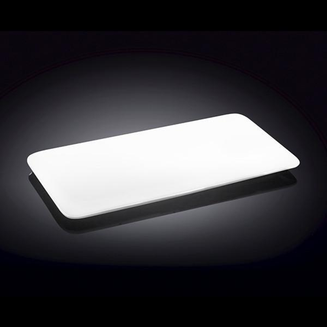 Wilmax White Porcelain Flat Platter, 12 x 6.5 in