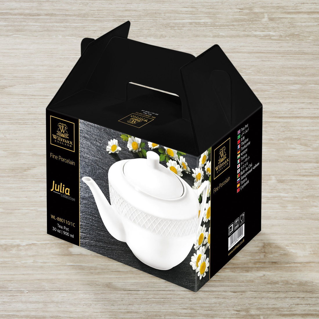 Wilmax Julia Porcelain Teapot, 30 oz