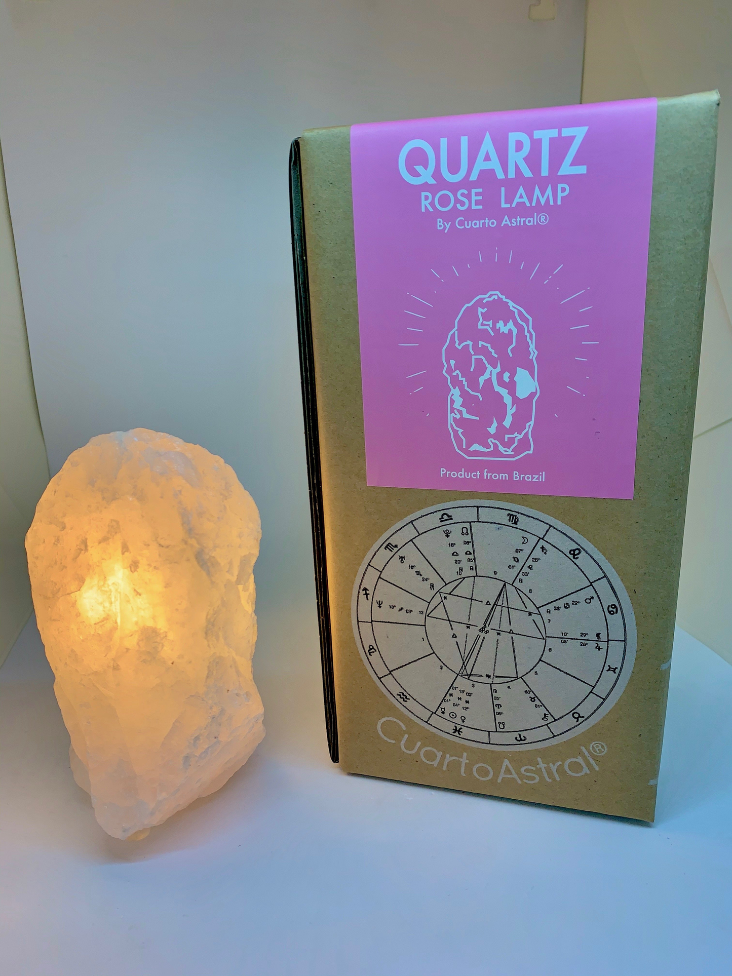 Rose Quartz Lamp by CuartoAstral