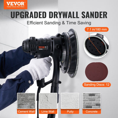 800W Variable Speed Drywall Sander1