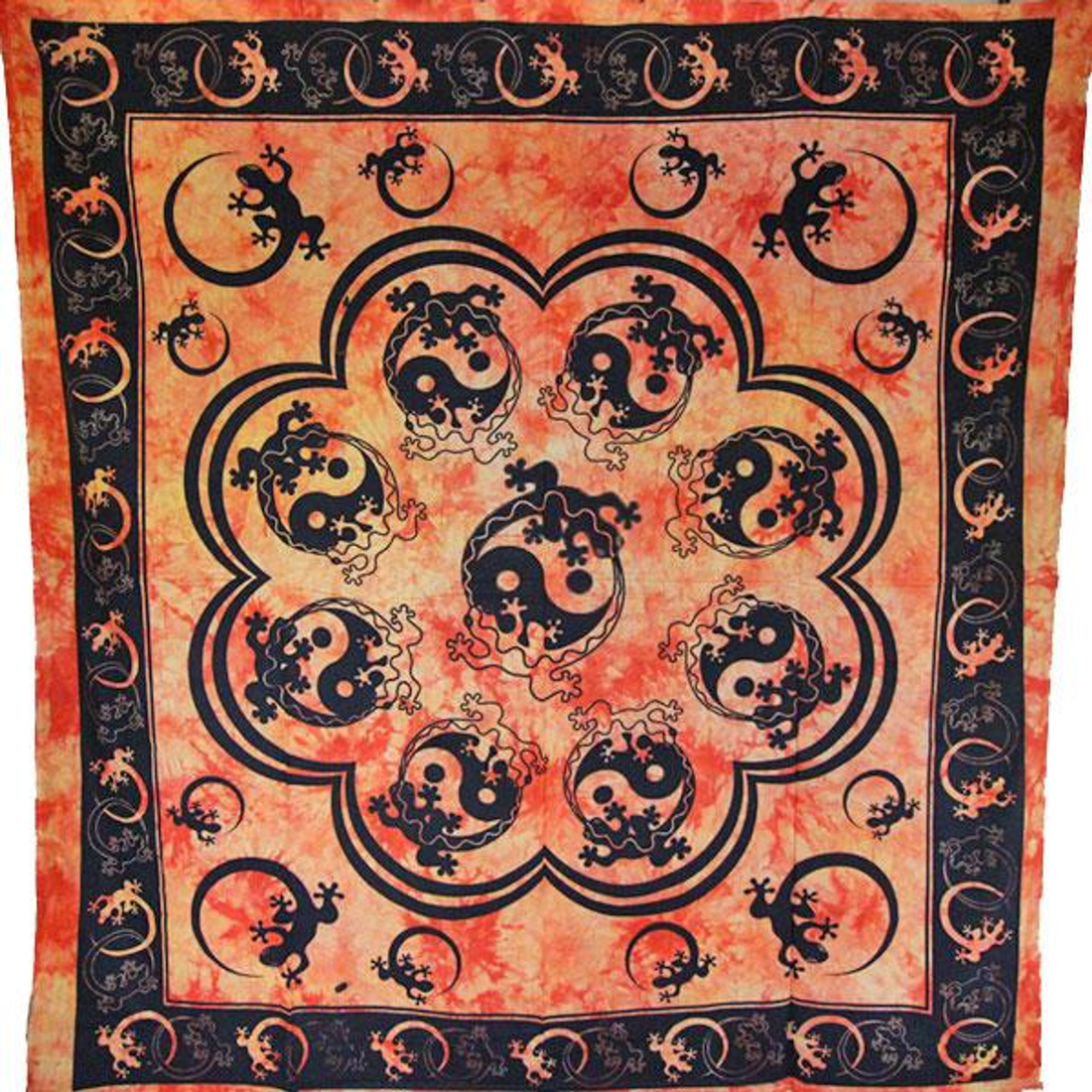 Saffron Salamander & Yin Yang Tapestry