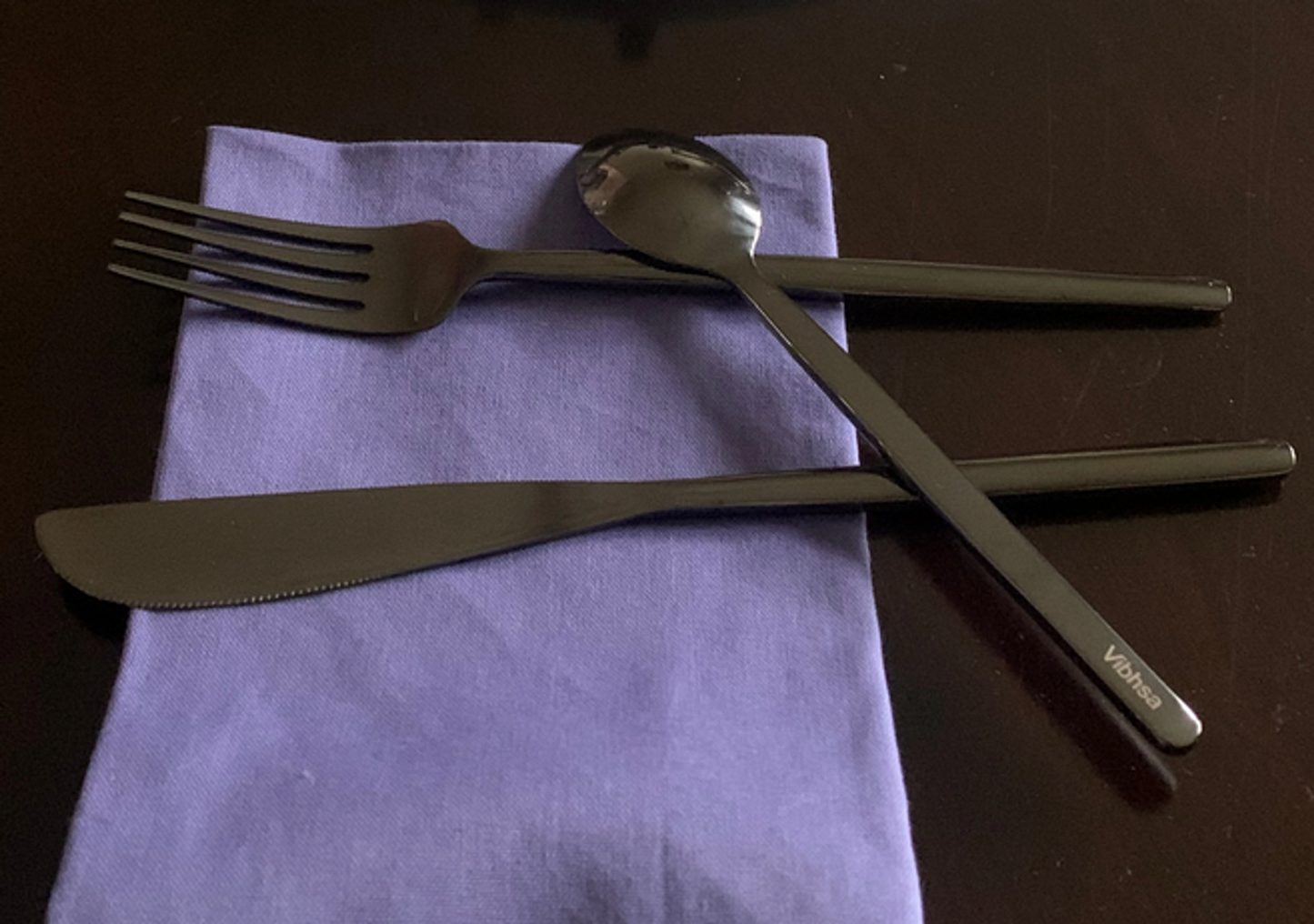 Vibhsa Stainless Steel Flatware Set, 18 Pieces