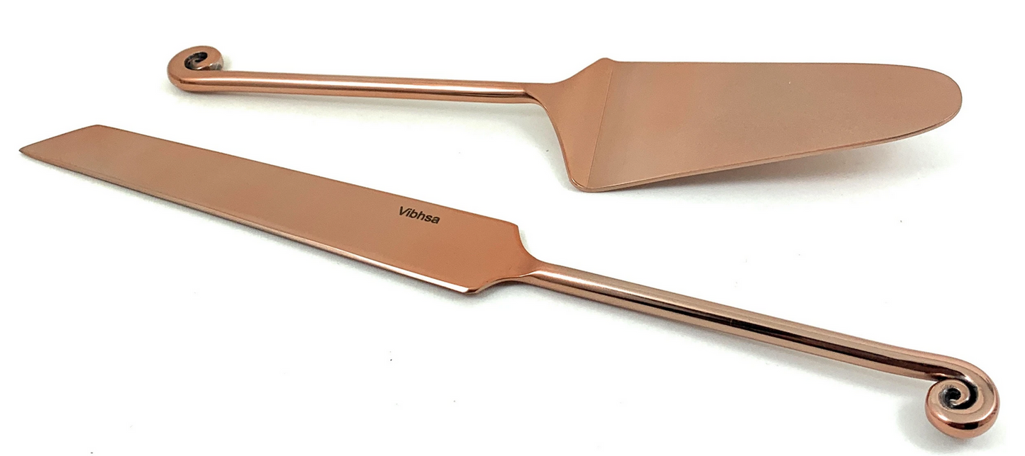Vibhsa Cake Knife and Server Set, Treble Note