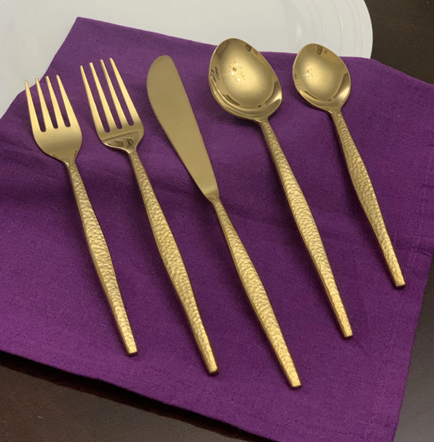 Vibhsa 20-Piece Gold Flatware Set, Service for 4