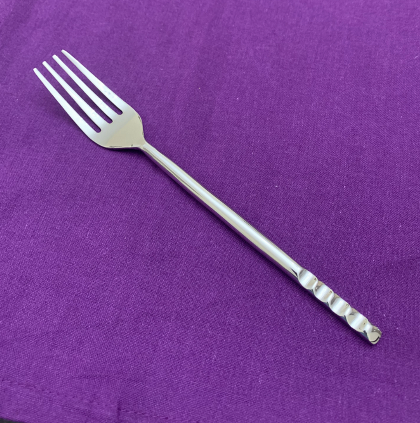 Vibhsa Stainless Steel Dinner Fork Set of 6, Silver