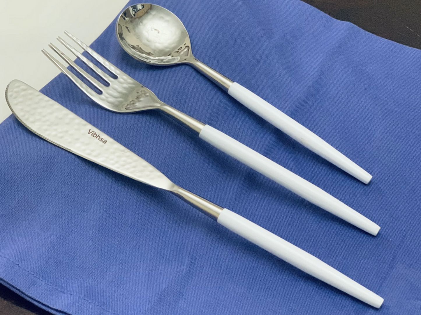 Vibhsa Stainless Steel Flatware Set, 36 Pieces, Service for 12