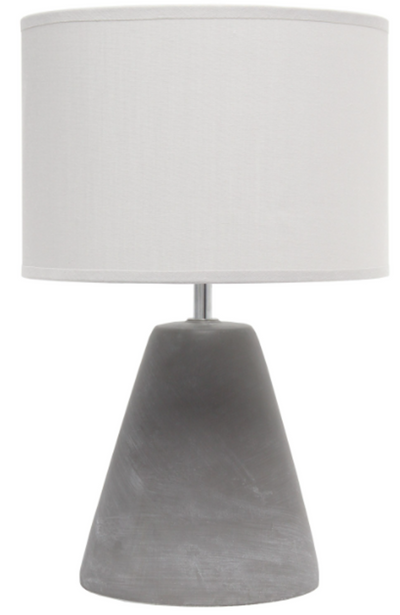 Simple Designs Pinnacle Concrete Table Lamp