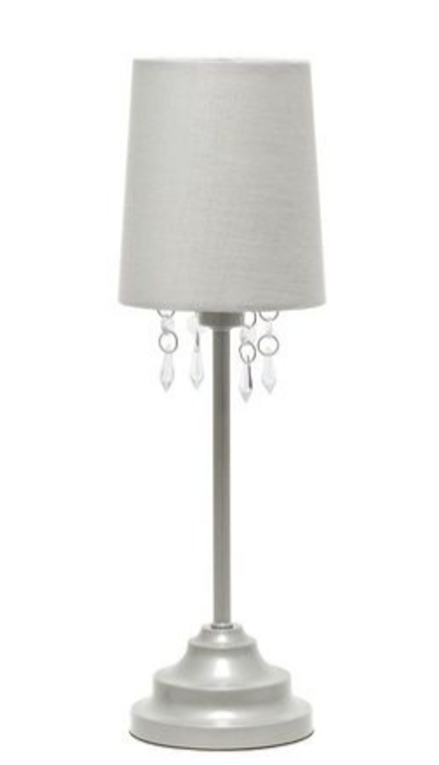 Simple Designs Table Lamp with Acrylic Beads