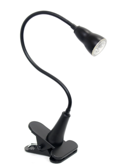 Simple Designs LED Gooseneck Clip Light Desk Lamp
