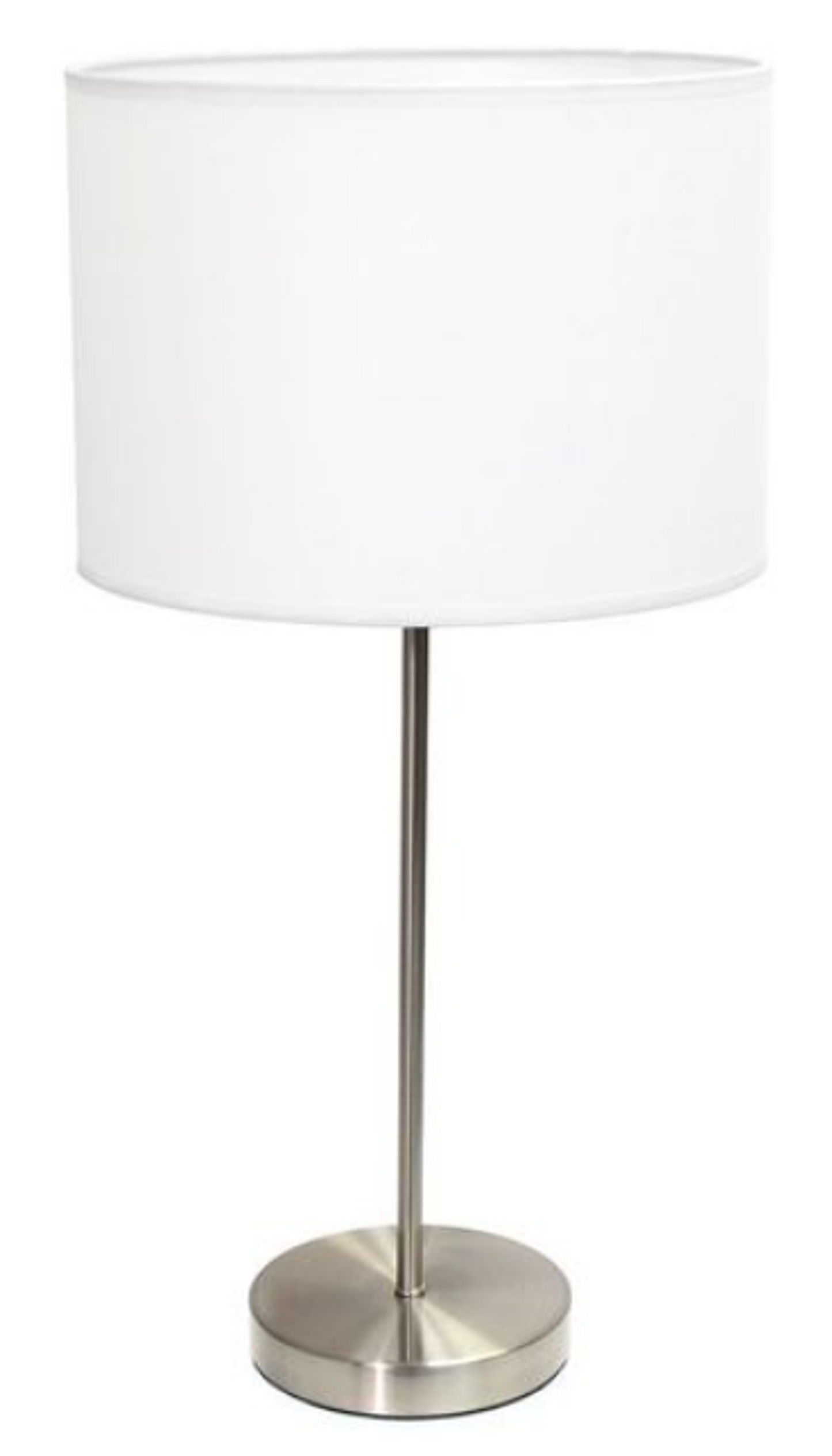 Brushed Nickel Stick Lamp