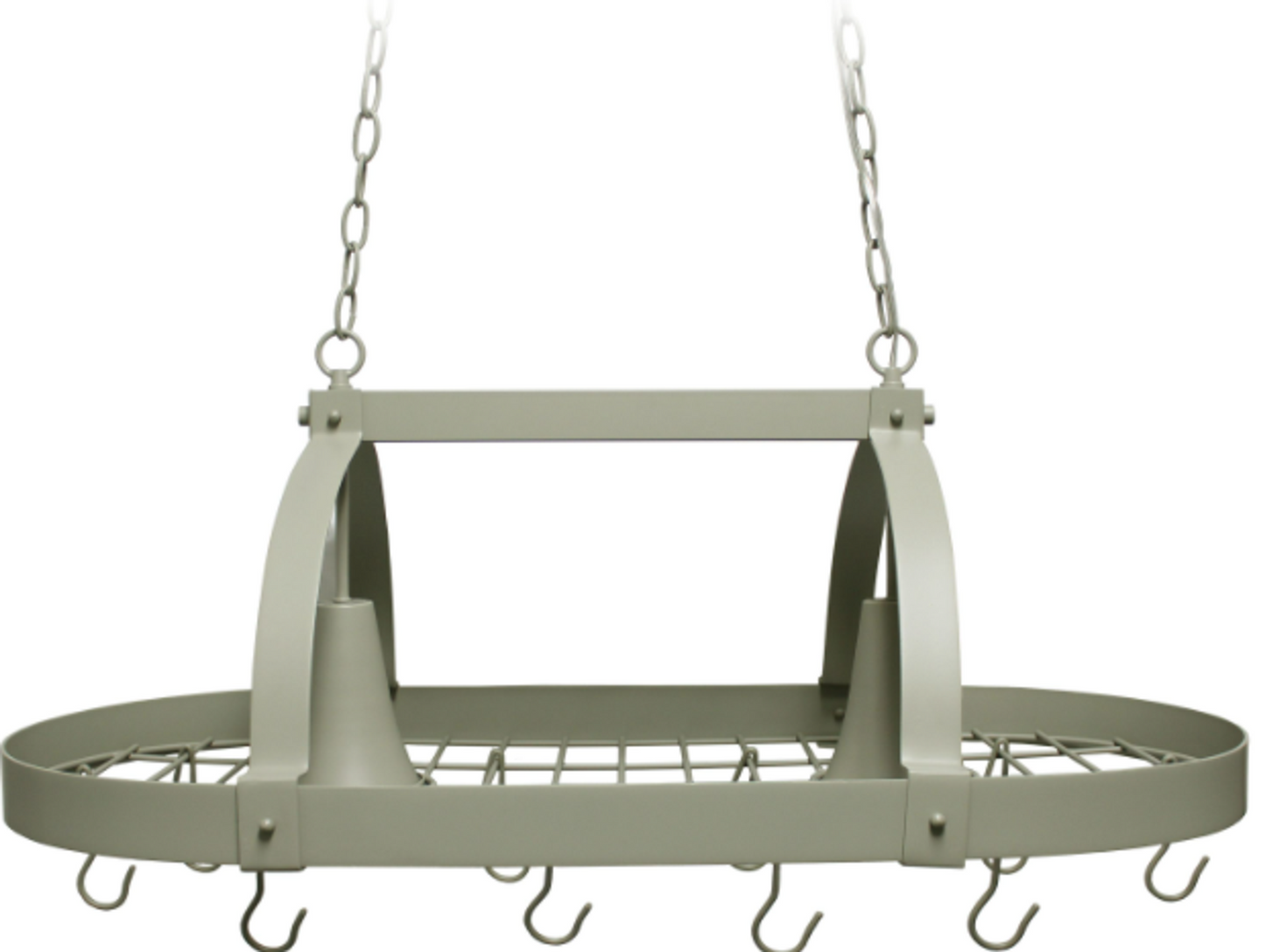 Elegant Designs 2-Light Kitchen Pot Rack with Downlights
