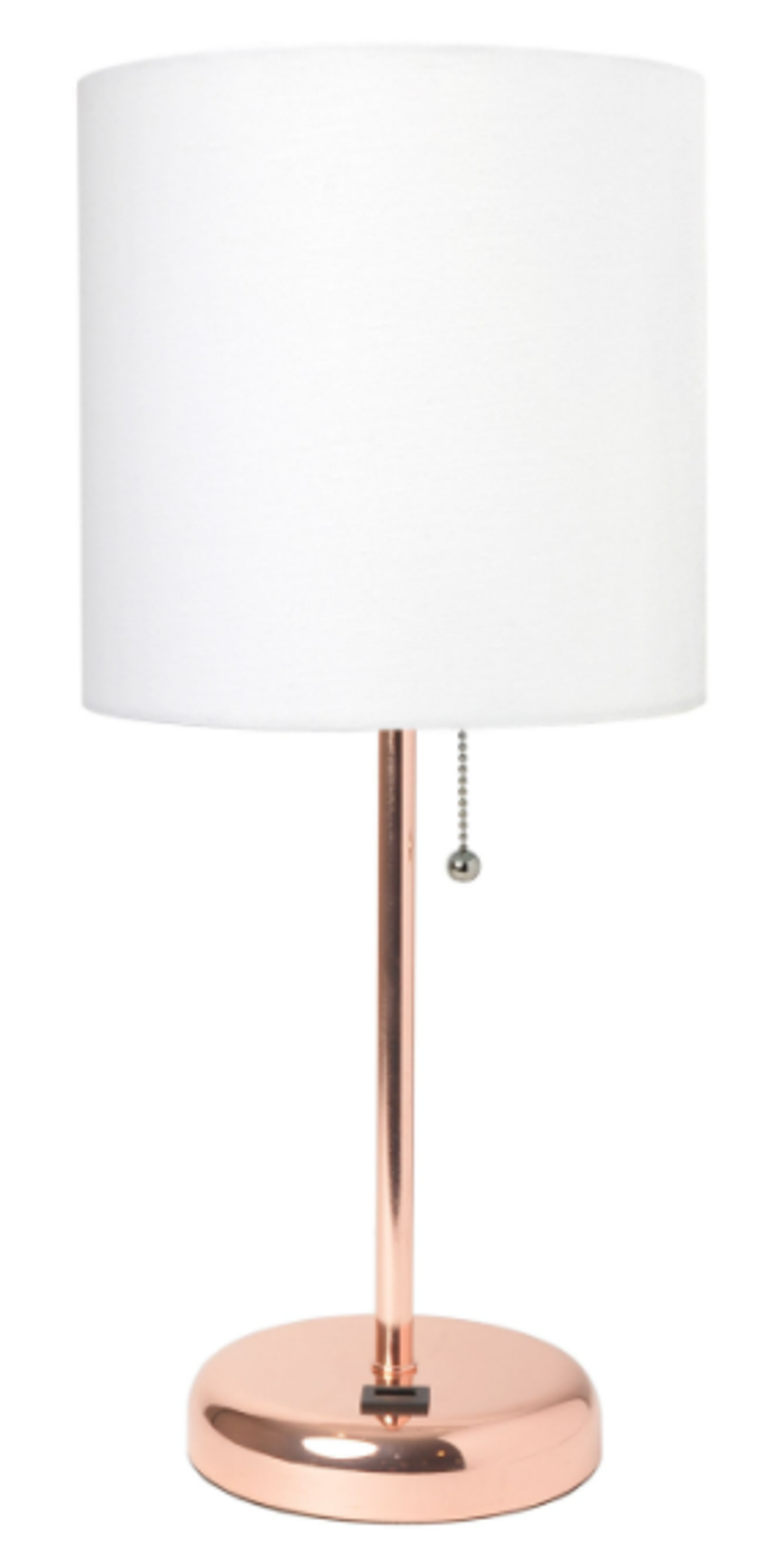 LimeLights Rose Gold Stick Lamp with USB Charging Port
