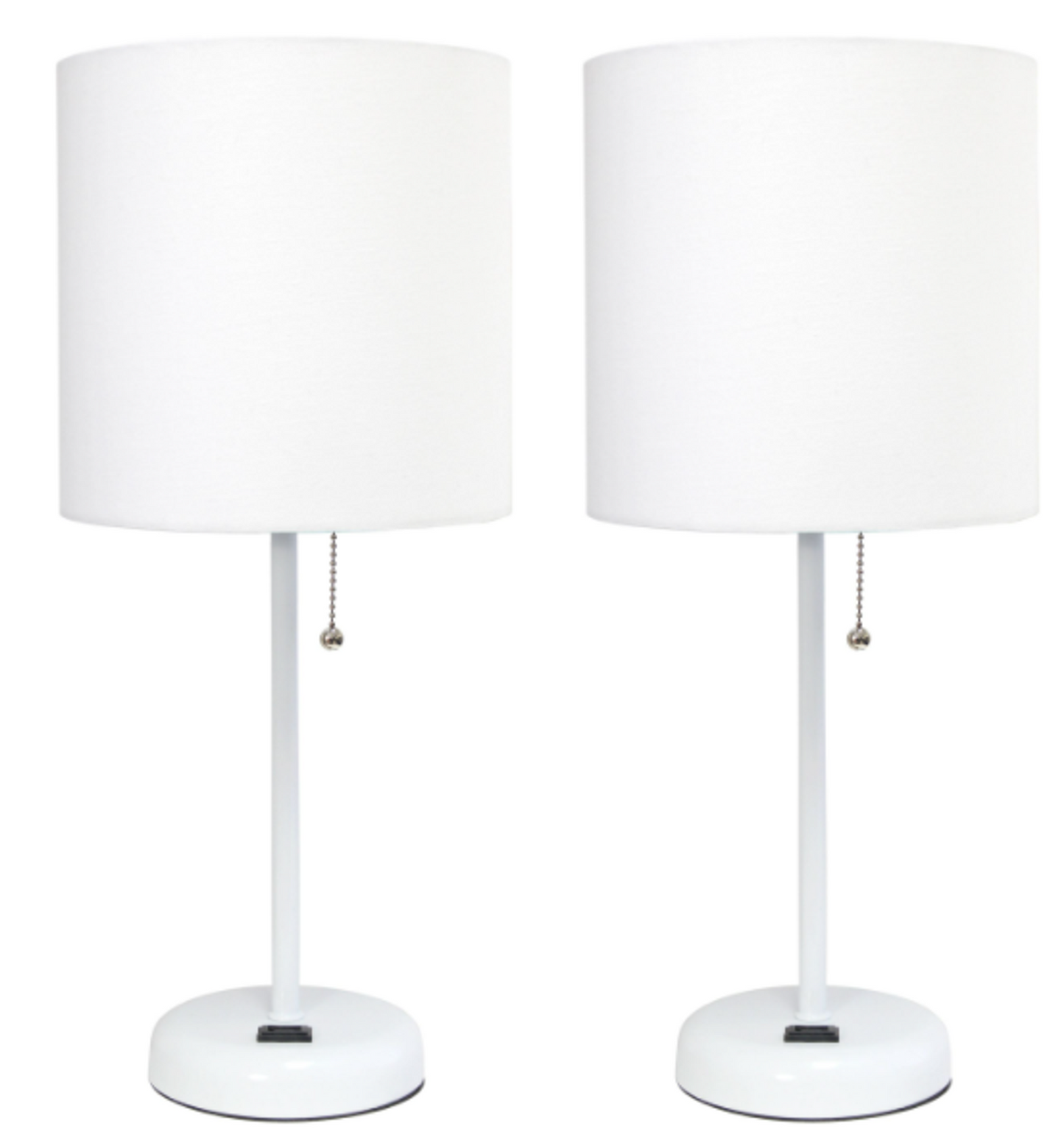 LimeLights 2 Pack Stick Lamp with Outlet