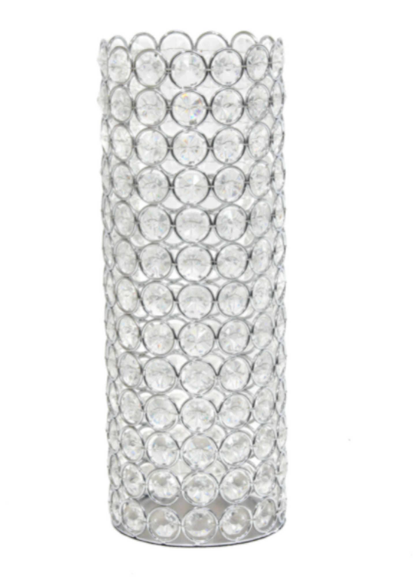 Elegant Designs Elipse Crystal Decorative Vase, 11.25 in