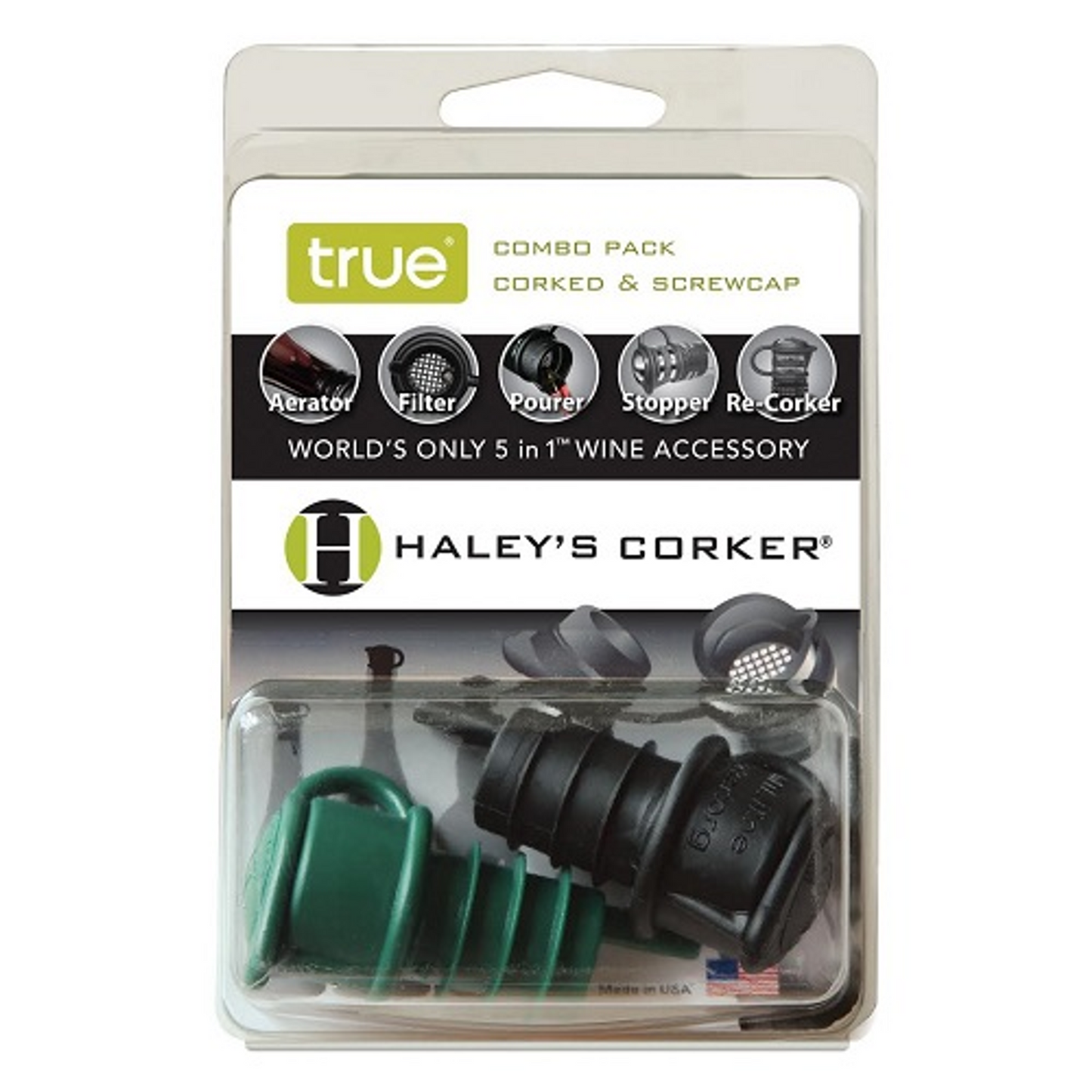 Haley's Corker 5-in-1 Wine Tool - Combo Pack