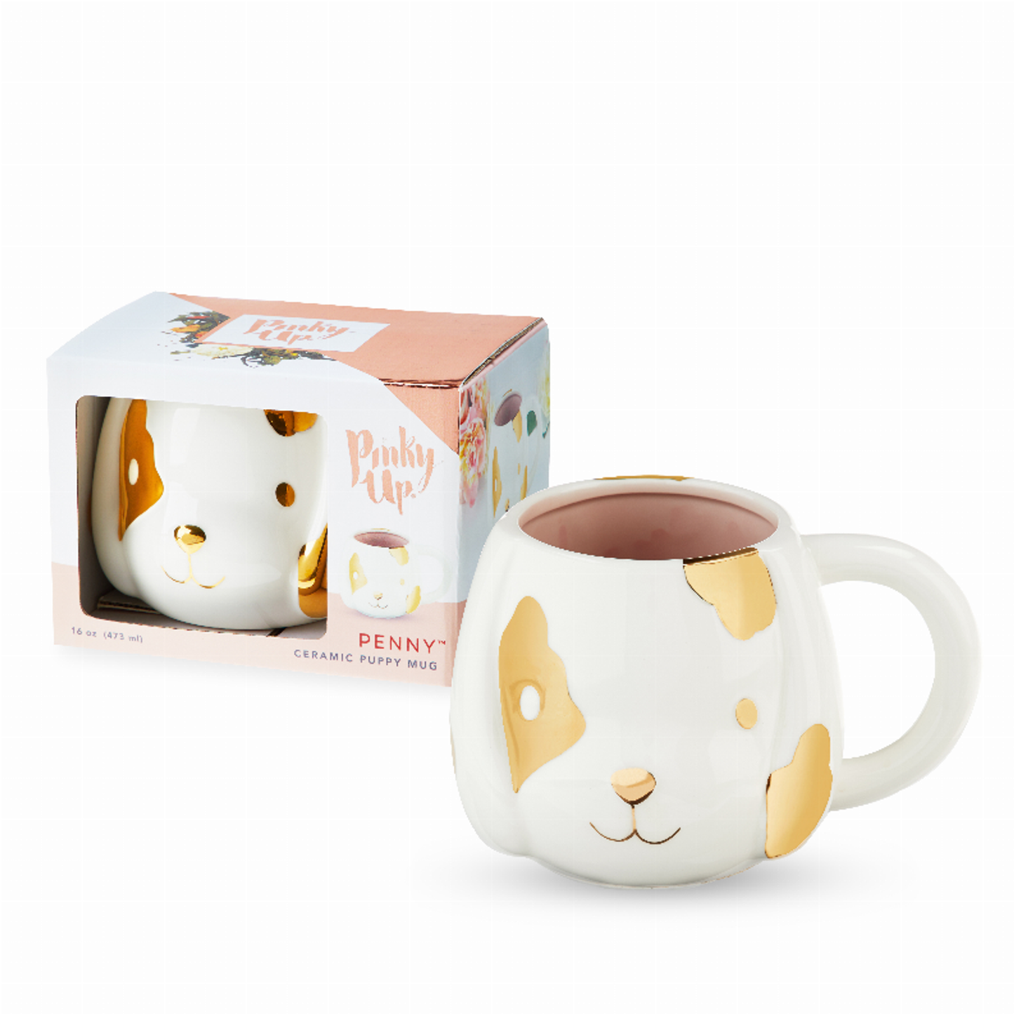 Penny Ceramic Puppy Mug by Pinky Up, 16 oz
