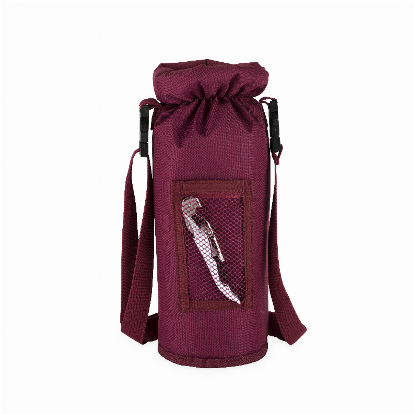 True Grab & Go Insulated Wine Bottle Carrier, Burgundy