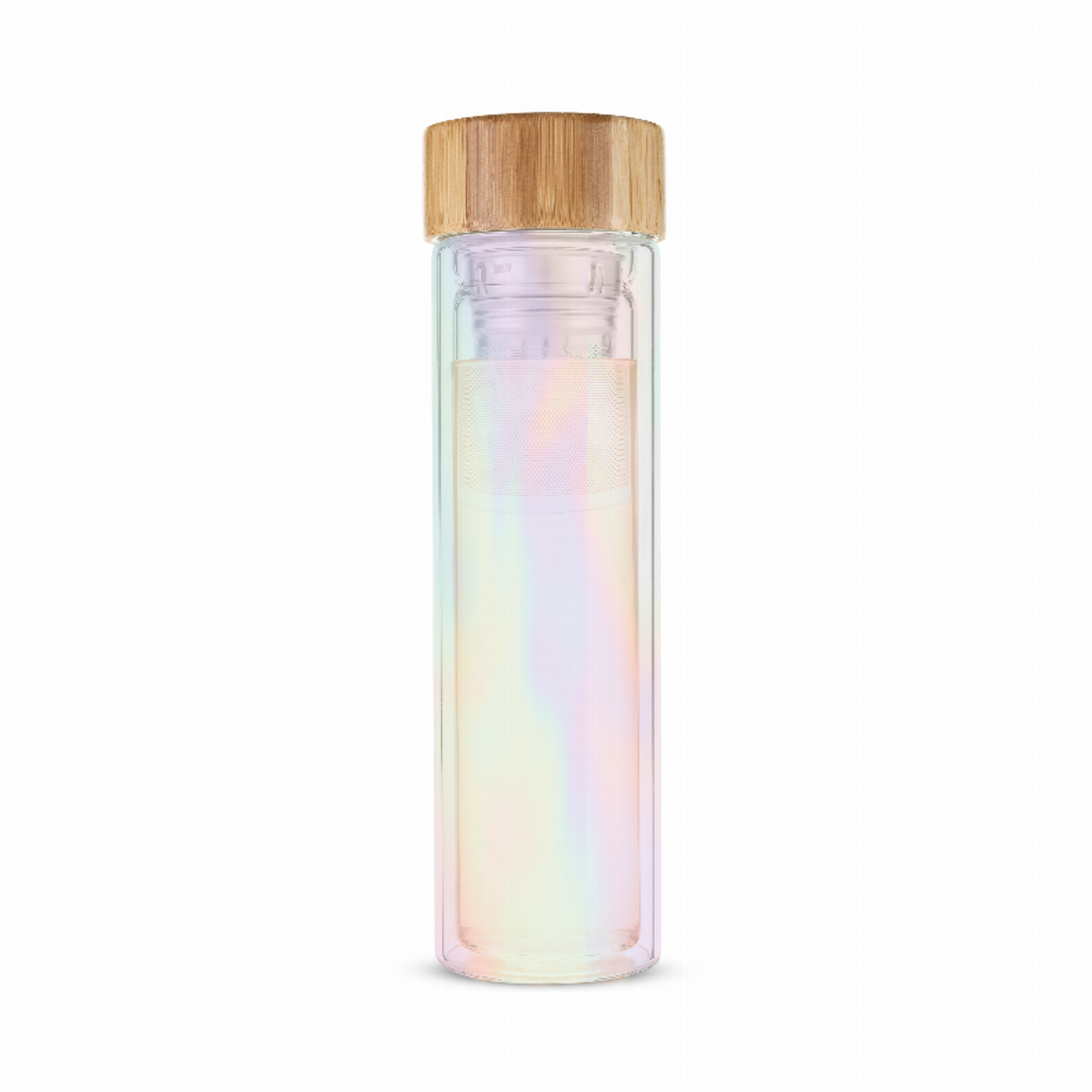 Blair Iridescent Glass Travel Infuser Mug by Pinky Up